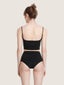 High waisted doubled swimsuit briefs
