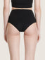 High waisted doubled swimsuit briefs
