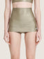 Maillot de bain jupe-short taille haute gold