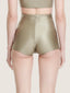 Maillot de bain jupe-short taille haute gold