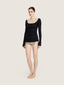 Maillot de bain jupe-short taille haute gold