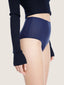 Long sleeve turtle neck cotton knit crop top