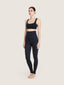Legging ceinture large et détail coutures
