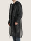 Unisex hi tec zip adjustable ripstop long transparent windbreaker