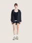 Zip stretch taffeta adjustable windbreaker