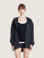 Zip stretch taffeta adjustable windbreaker
