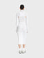 Robe sans manches en maille de coton longueur midi