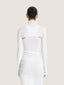 Tanked cotton knit dress midi length