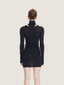 Three piece cotton knit mini dress