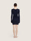 Three piece cotton knit mini dress