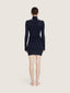 Three piece cotton knit mini dress