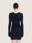 Three piece cotton knit mini dress