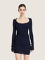 Three piece cotton knit mini dress