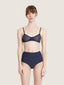 Mesh half cup bra
