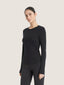 Long sleeve corset bra cut t-shirt