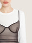 Long mesh lingerie tank top | Ernest Leoty