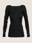 Top maille coton manches longues