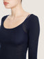 Top maille coton manches longues