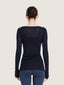 Top maille coton manches longues