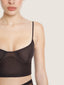 Bustier en tulle transparent