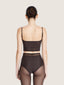Bustier en tulle transparent