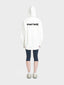 Oversized hoodie zipped back logo