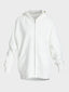 Oversized hoodie zipped back logo