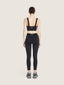 Long sport legging black belt