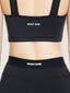 Long sport legging black belt