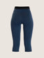 Legging de sport longueur midi avec ceinture noire