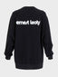 Oversized sweater back logo