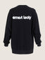 Oversized sweater back logo