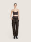 Bustier en tulle transparent
