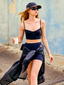 Haut de maillot crop top
