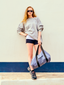 Sweatshirts oversize logo au dos