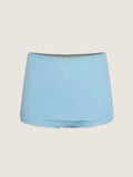 High waisted swimsuit brief skirt