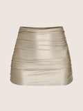 High waisted glowy swimsuit skorts
