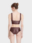 Haut de maillot avec découpe lamé