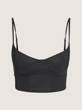 Plain bikini crop top