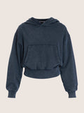 Cotton hoodie back printed logo