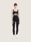 Legging ceinture large et détail coutures