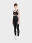 Wide waisted stitch leggings