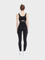 Legging ceinture large et détail coutures
