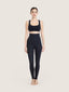 Legging ceinture large et détail coutures