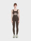 Wide waisted stitch leggings