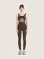 Legging ceinture large et détail coutures