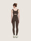 Legging ceinture large et détail coutures