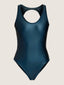 Maillot de bain une pièce irisé dos ouvert