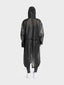 Unisex hi tec zip adjustable ripstop long transparent windbreaker