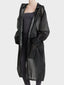 Unisex hi tec zip adjustable ripstop long transparent windbreaker